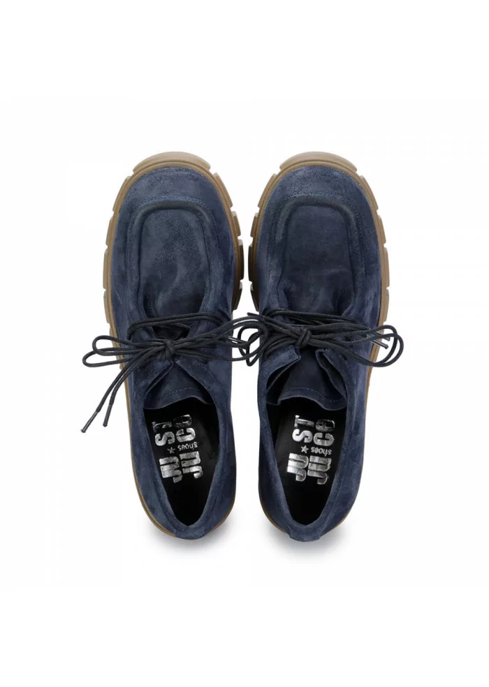 JUICE | SCARPE TACCO IN PELLE SCAMOSCIATA BLU