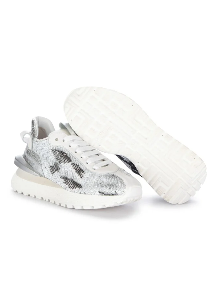 JUICE | SNEAKERS PAILETTES BIANCO GRIGIO