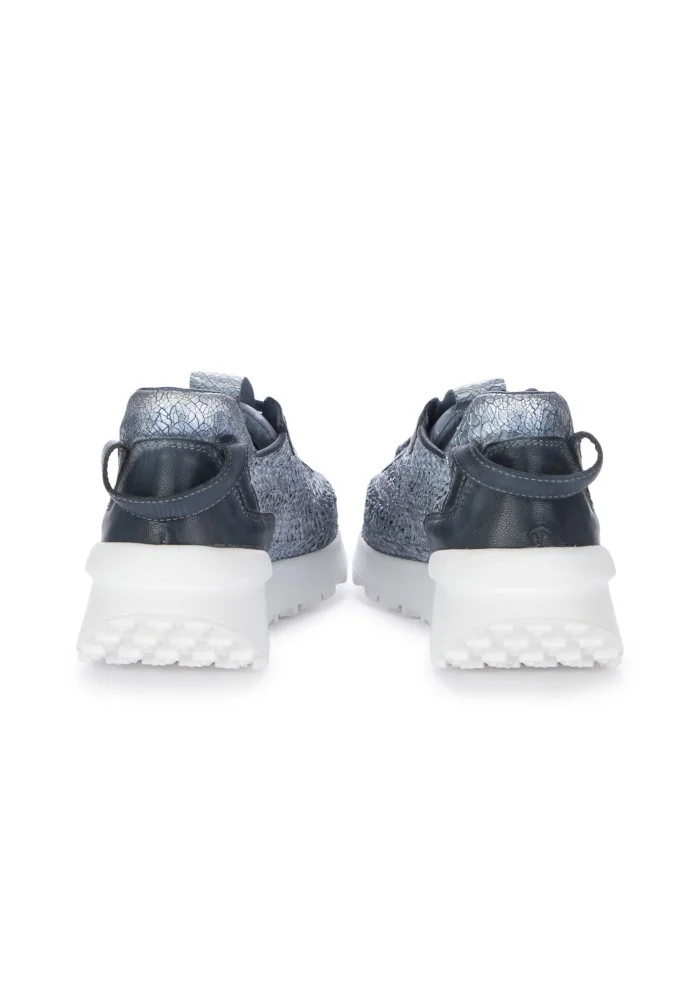 JUICE | SNEAKERS RAFFIA PELLE BLU