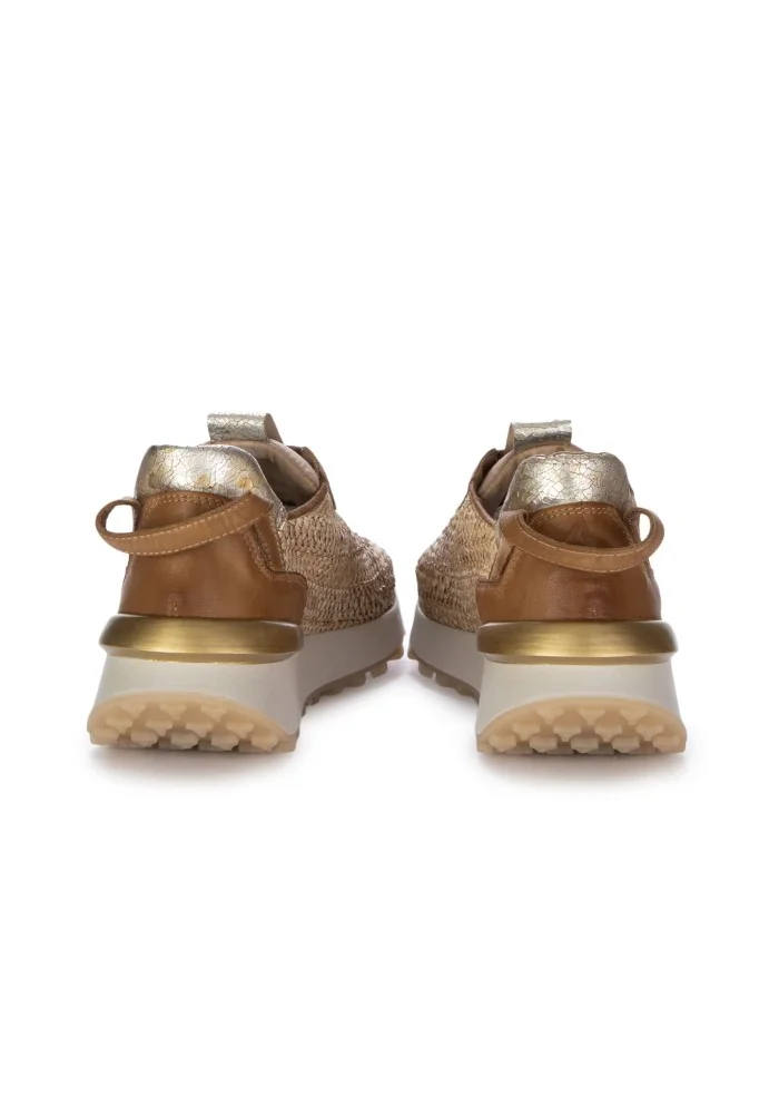 JUICE | SNEAKERS RAFFIA PELLE MARRONE