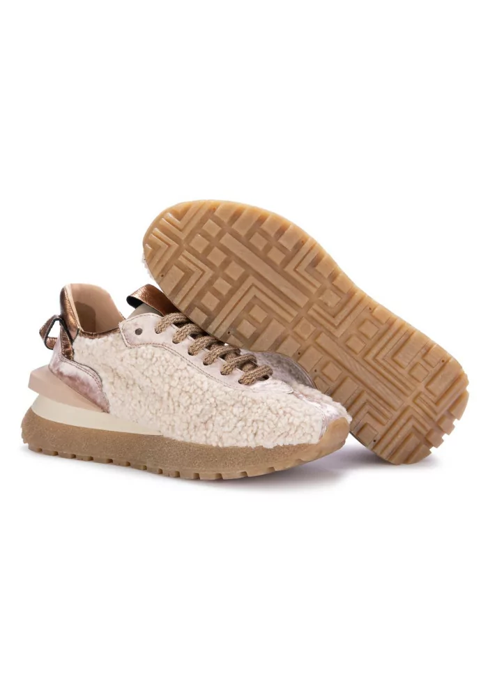 JUICE | SNEAKERS VELLUTO TEDDY BEIGE