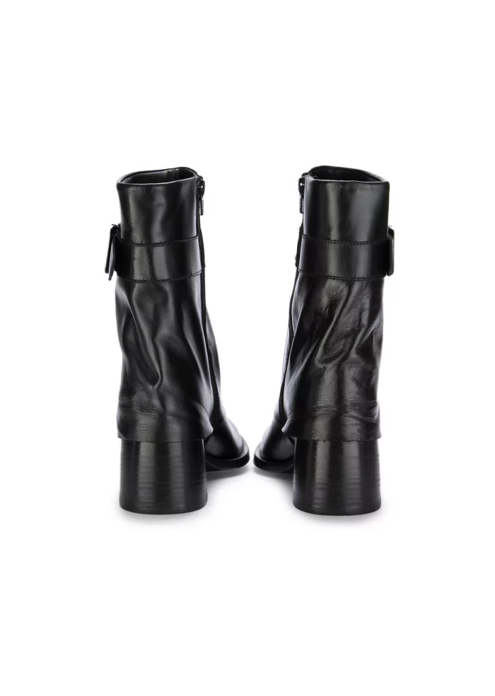 JUICE | STIVALETTI CON TACCO PELLE FIBBIA NERO