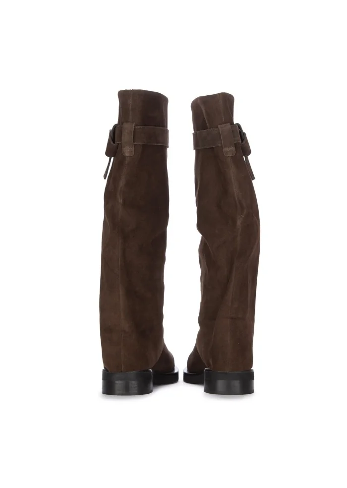 JUICE | STIVALI CAMOSCIO MARRONE