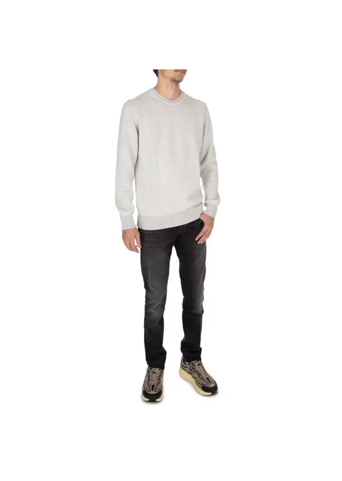 JURTA | MAGLIONE GIROCOLLO LANA MERINO GRIGIO PERLA