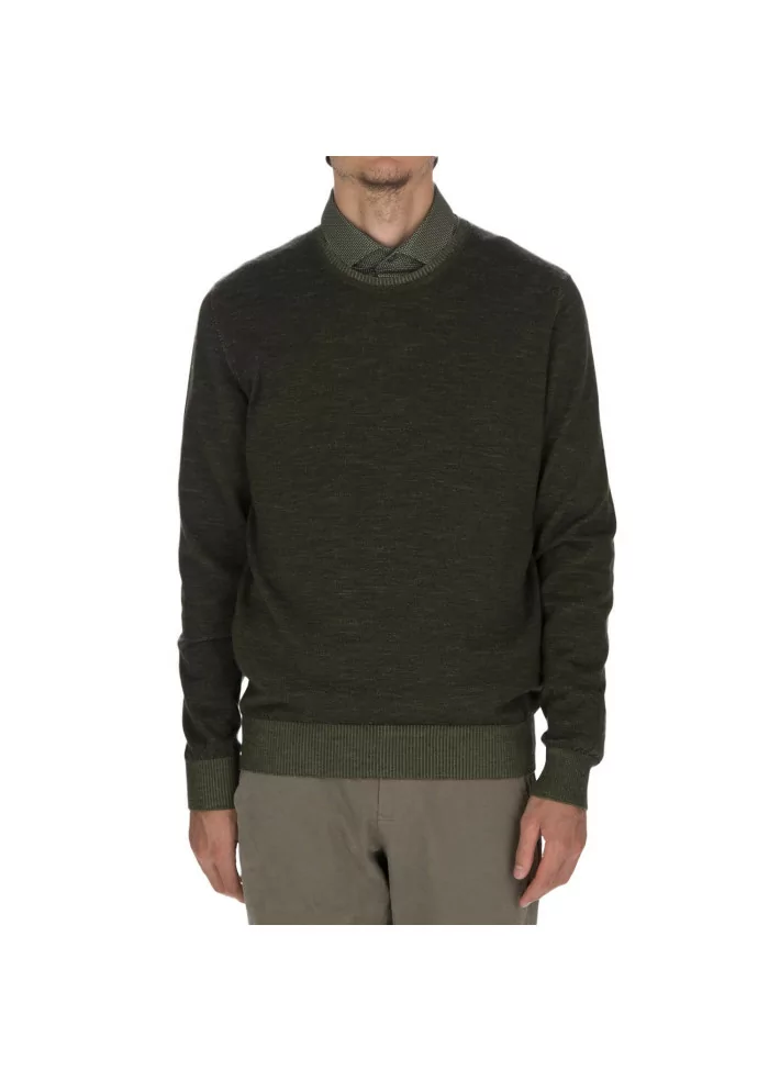 JURTA | MAGLIONE GIROCOLLO LANA MERINO VERDE