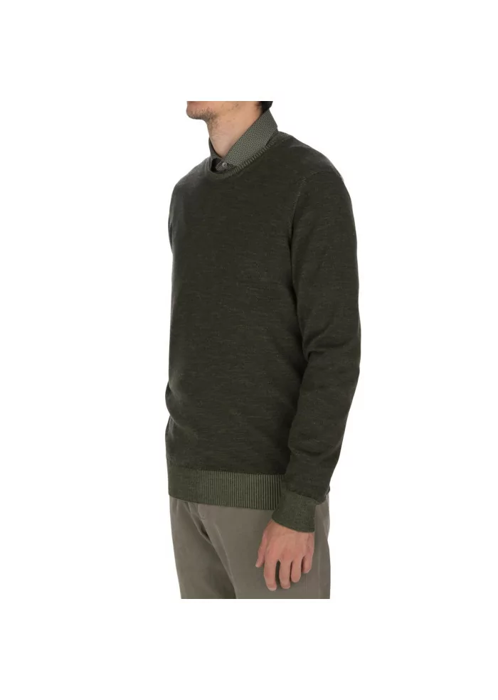JURTA | MAGLIONE GIROCOLLO LANA MERINO VERDE