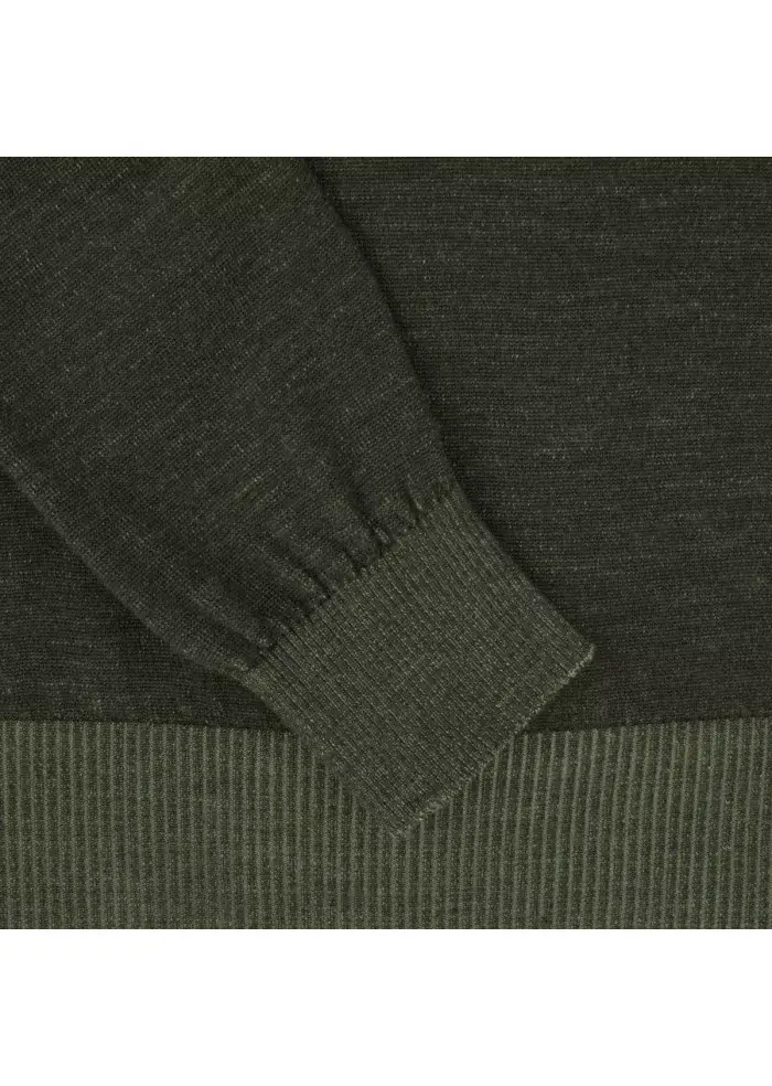 JURTA | MAGLIONE GIROCOLLO LANA MERINO VERDE