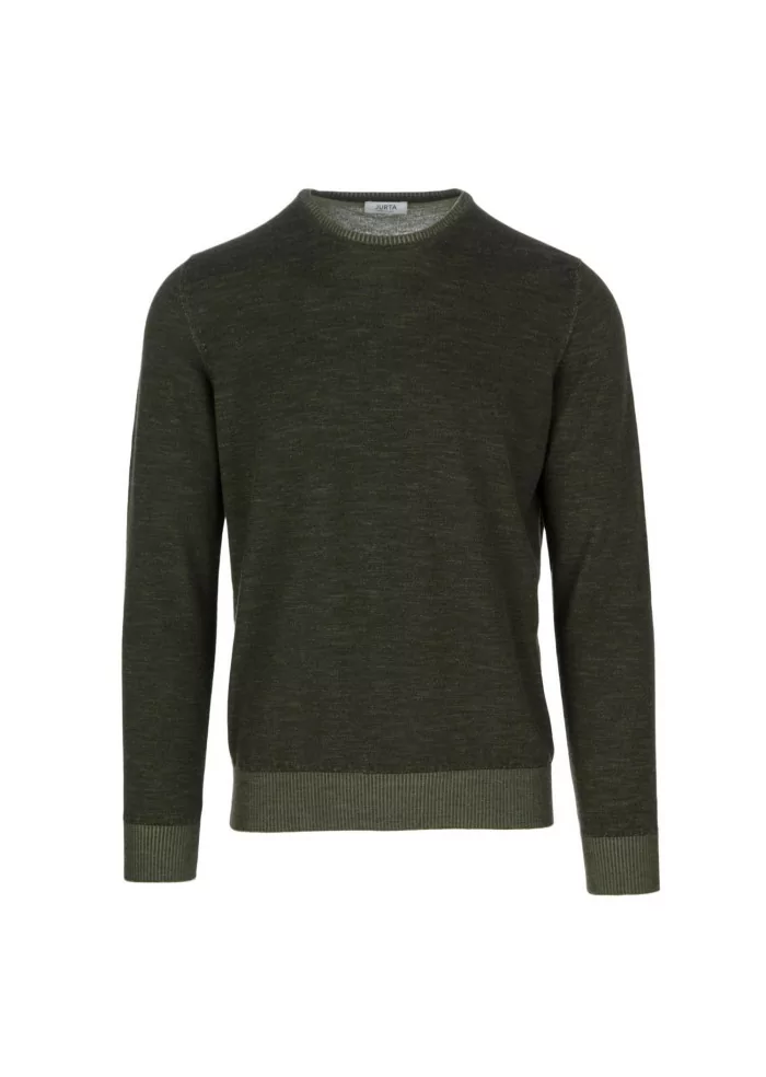 JURTA | MAGLIONE GIROCOLLO LANA MERINO VERDE