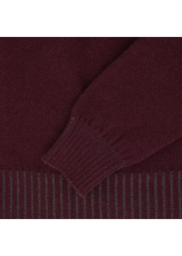 JURTA | MAGLIONE GOVA LANA MERINO BORDEAUX