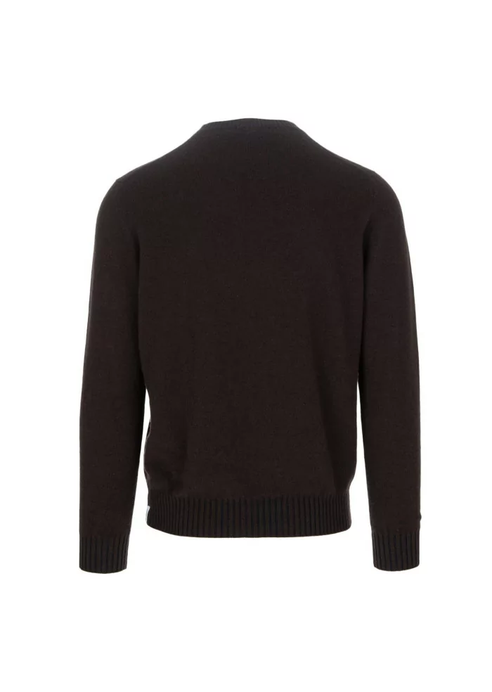 JURTA | MAGLIONE GOVA LANA MERINO MARRONE SCURO