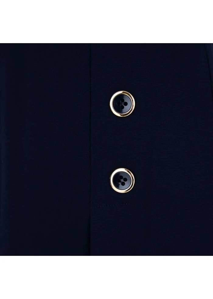 KARTIKA | ABITO CORTO BOTTONI DORATI BLU