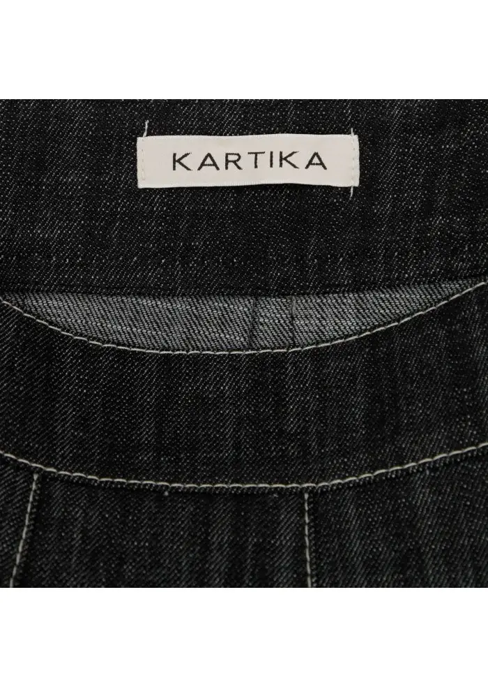 KARTIKA | GONNA LUNGA BALZE NERO