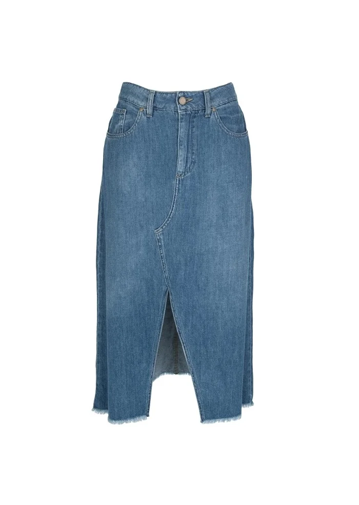 KARTIKA | GONNA MIDI DENIM BLU