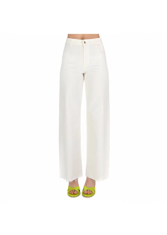 KARTIKA | JEANS PALAZZO COTONE BIANCO