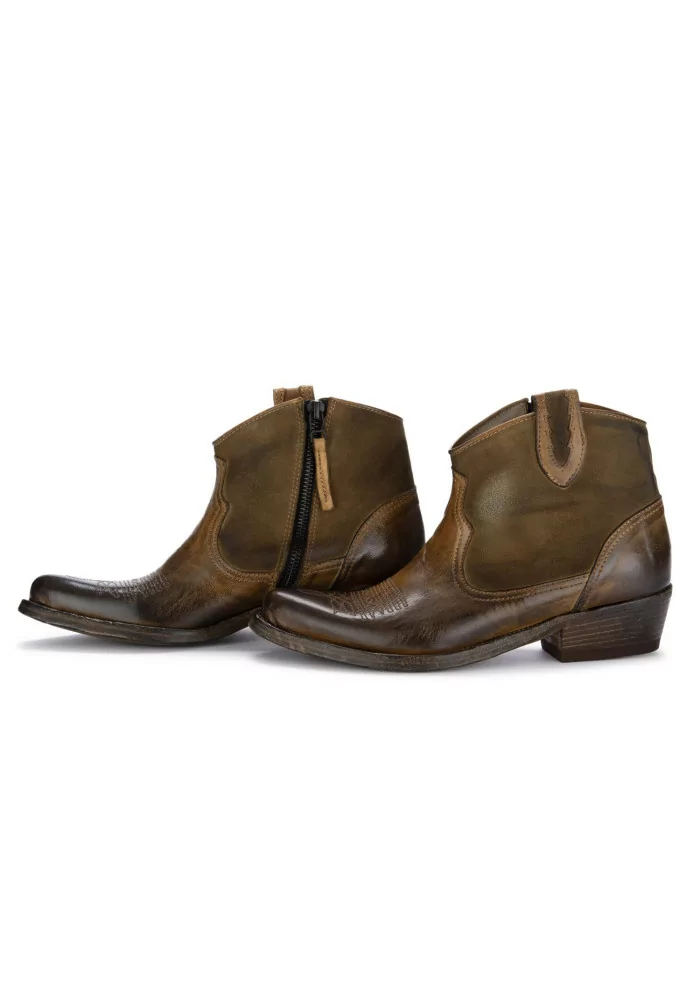 KEEP | STIVALETTI COWBOY CRUST MARRONE