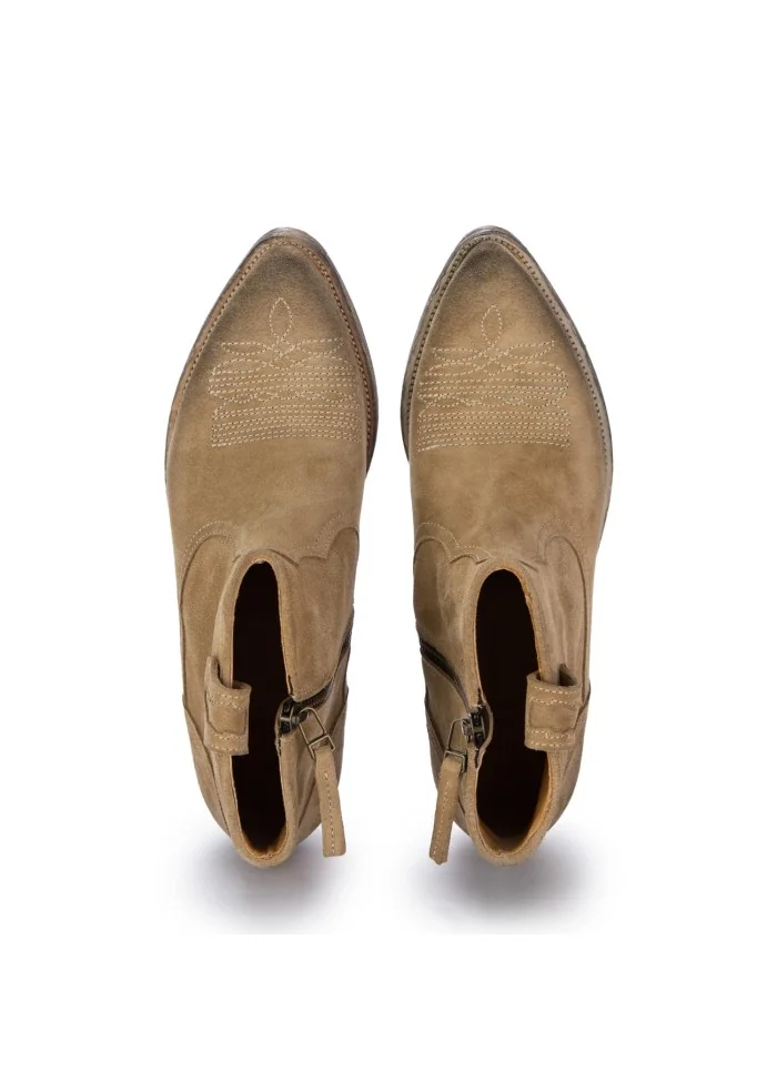 KEEP | STIVALETTI TEXANI CAMOSCIO DESERT BEIGE