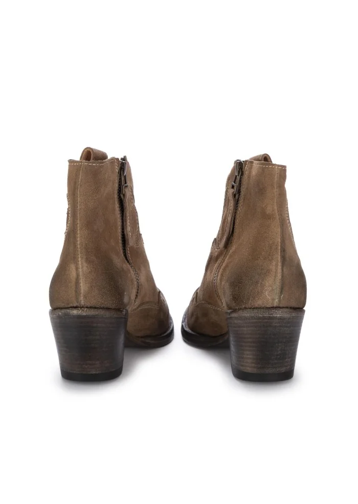 KEEP | STIVALETTI TEXANI CAMOSCIO SABBIA MARRONE