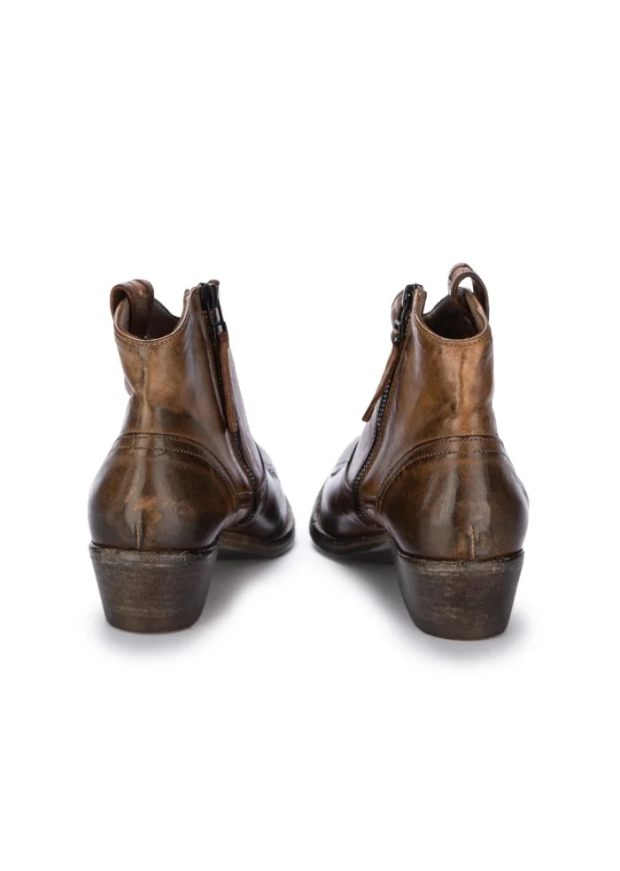 KEEP | STIVALETTI TEXANI CRUST MARRONE SCURO