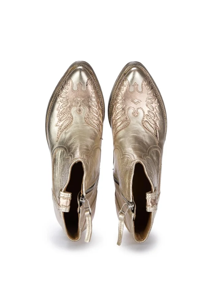 KEEP | STIVALETTI TEXANI LAMINATO PLATINO