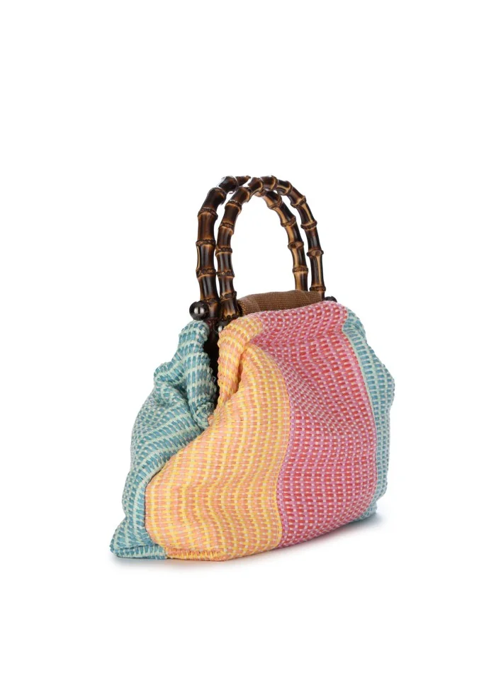 LE DAF | BORSA A MANO POCHETTE POLIGNANO MULTICOLORE