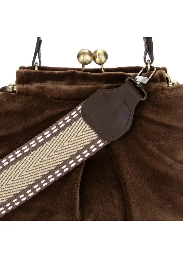 LE DAF | BORSA A MANO SCATTO INGHILTERRA MARRONE