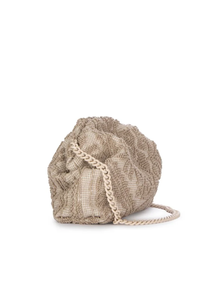 LE DAF | BORSA A TRACOLLA PICCOLA OLBIA BEIGE