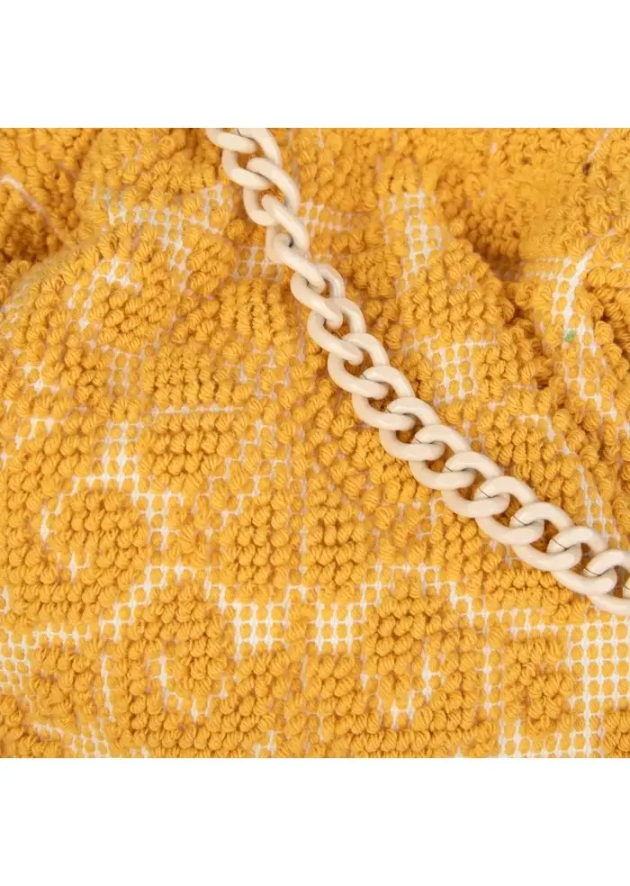 LE DAF | BORSA A TRACOLLA PICCOLA OLBIA GIALLO