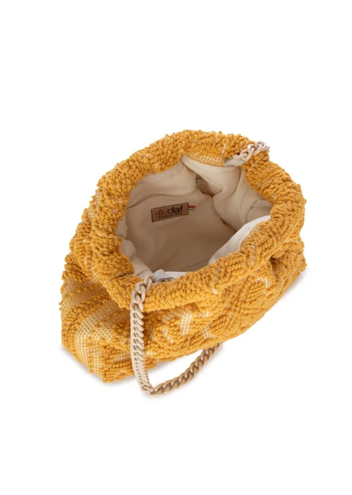 LE DAF | BORSA A TRACOLLA PICCOLA OLBIA GIALLO