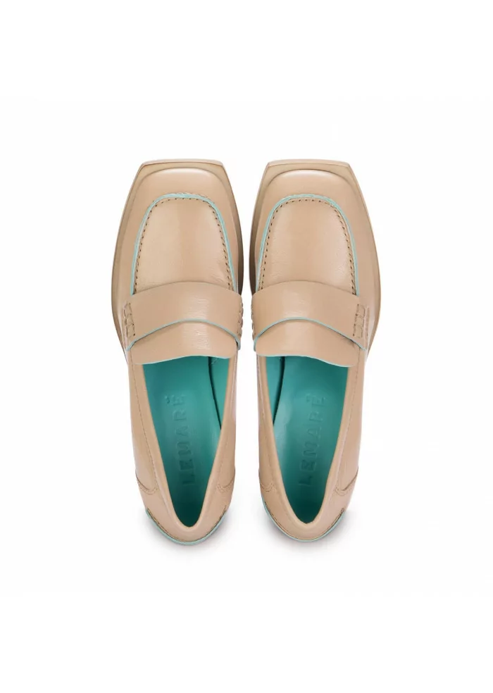 LEMARE' | MOCASSINI CON TACCO MAYA NUDE BEIGE