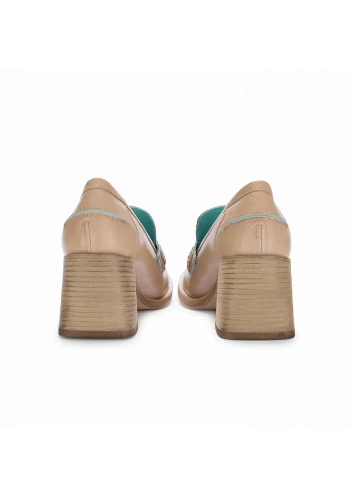 LEMARE' | MOCASSINI CON TACCO MAYA NUDE BEIGE