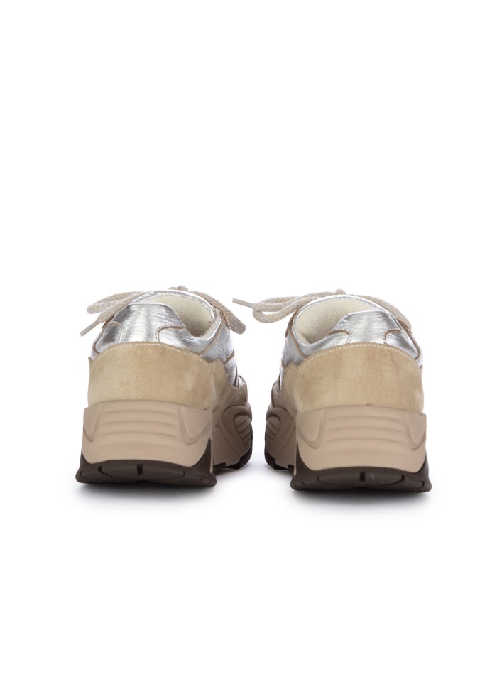 LEMARGO | SNEAKERS LAMINATO ARGENTO TAUPE
