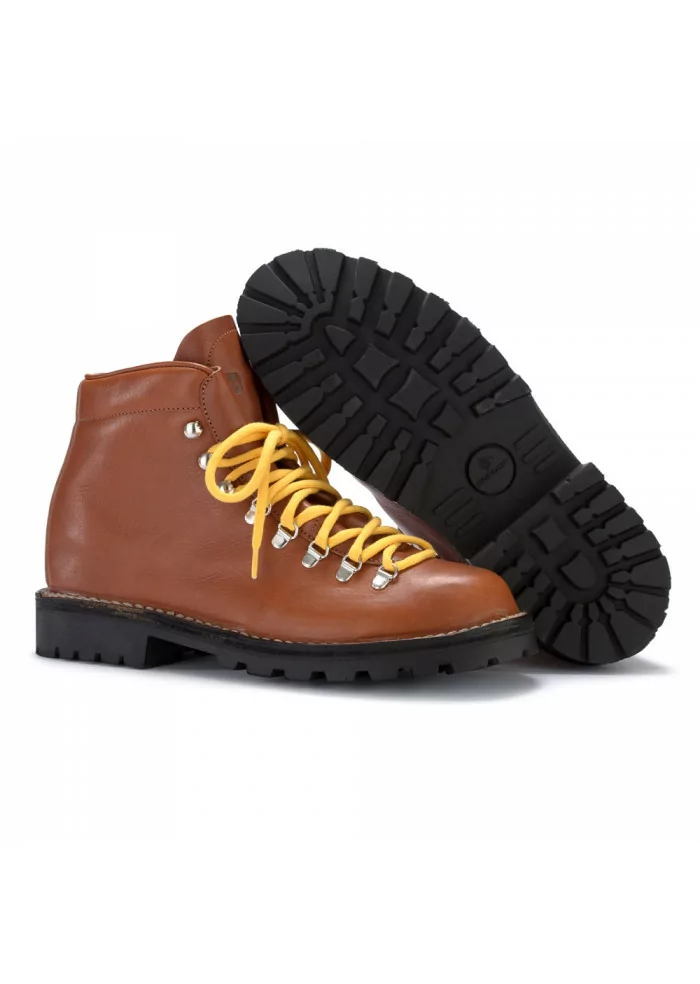 LEREW'S | STIVALETTI ALLACCIATI MID ROCCIA MARRONE