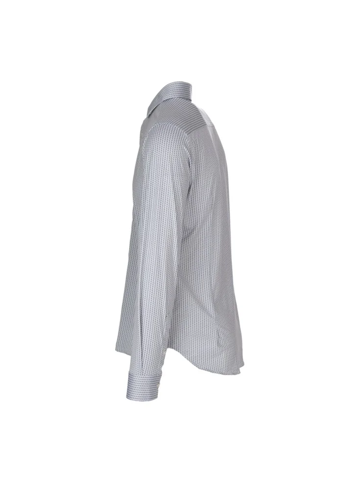 LIBERTY ROSE | CAMICIA BLAKE MICROFANTASIA BLU BIANCO