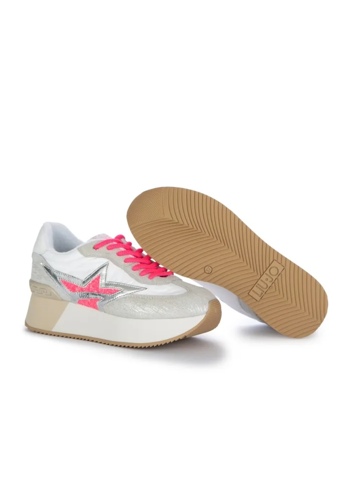LIU JO | SNEAKERS DREAMY LAMINATED ARGENTO ROSA
