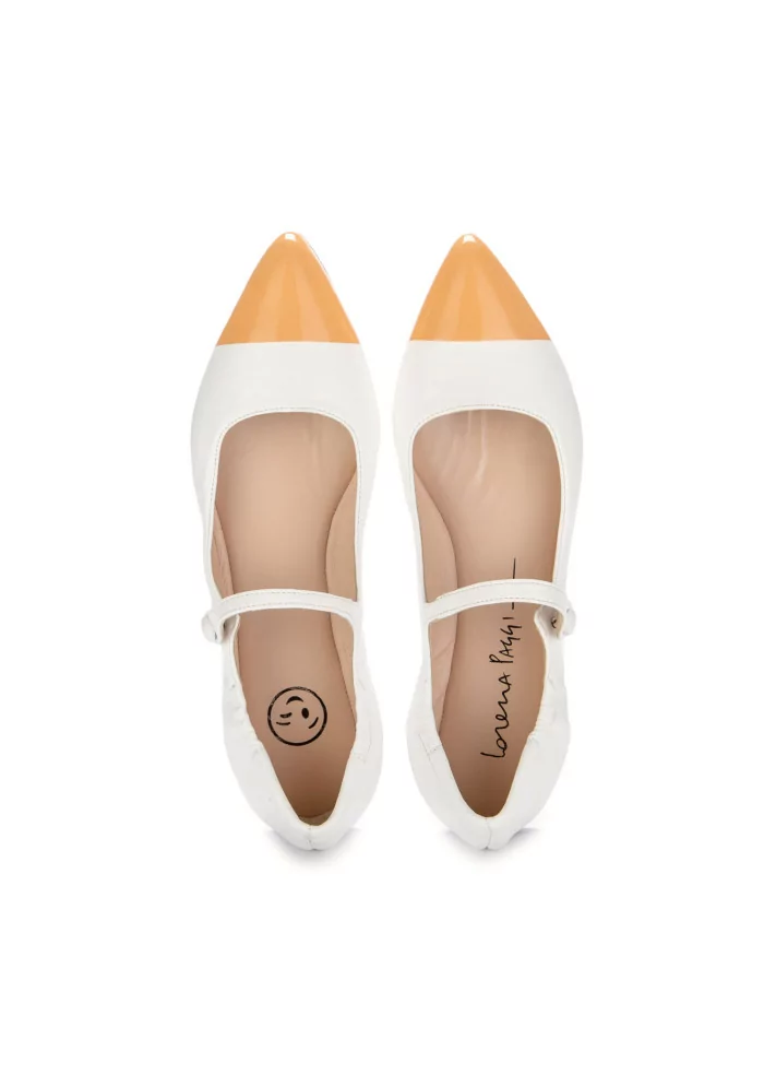 LORENA PAGGI | BALLERINE PLONGE' BIANCO PESCA
