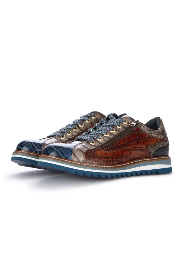 LORENZI | SCARPE ALLACCIATE BUGATTI COBALTO BLU MARRONE