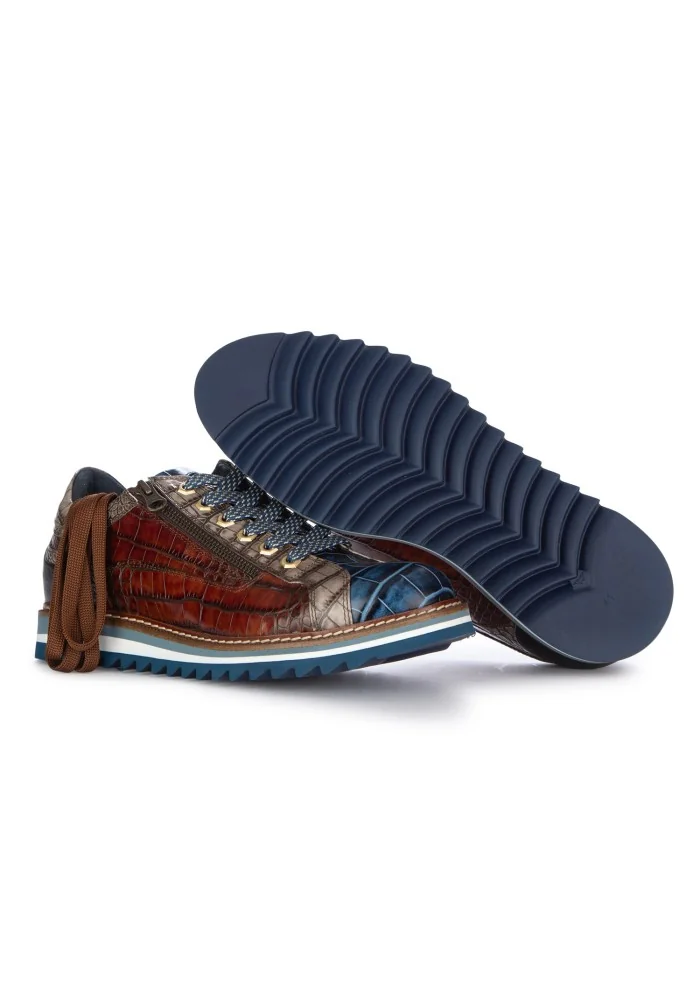 LORENZI | SCARPE ALLACCIATE BUGATTI COBALTO BLU MARRONE