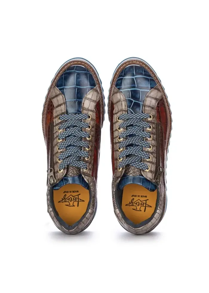 LORENZI | SCARPE ALLACCIATE BUGATTI COBALTO BLU MARRONE
