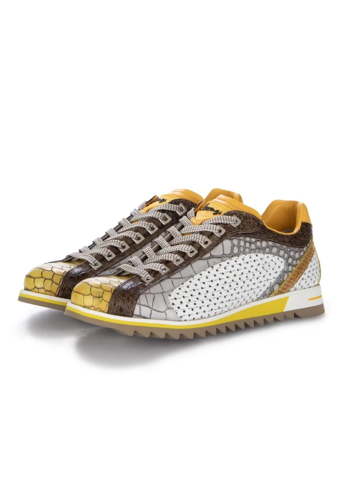 LORENZI | SCARPE ALLACCIATE FRESH GIALLO BIANCO