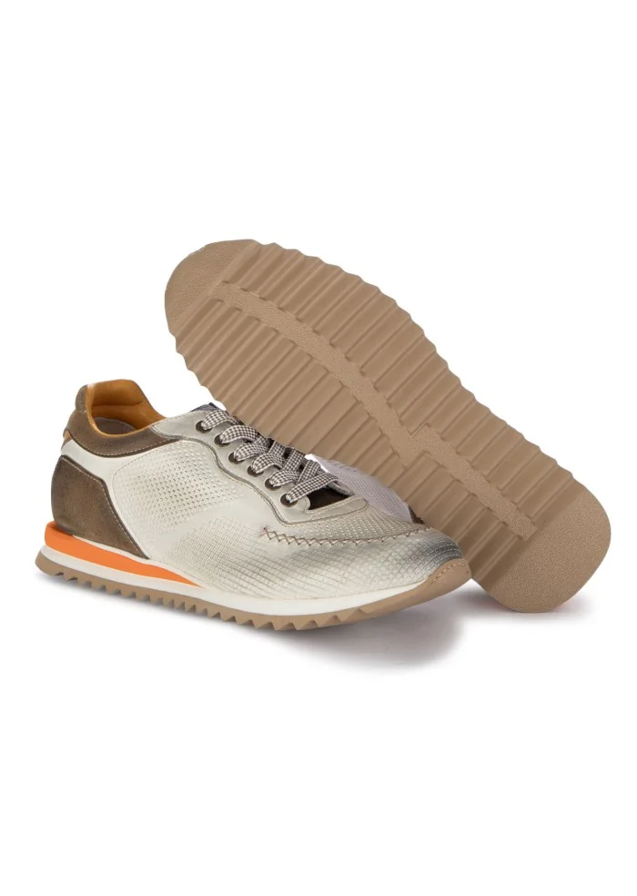 LORENZI | SCARPE ALLACCIATE SAFARI BIANCO MARRONE