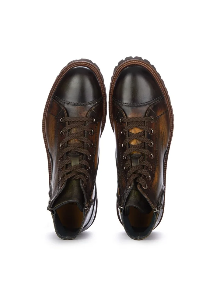 LORENZI | STIVALETTI ALLACCIATI FUEGO GIADA VERDE