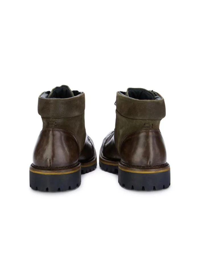 LORENZI | STIVALETTI ALLACCIATI TEBE VERDE MARRONE