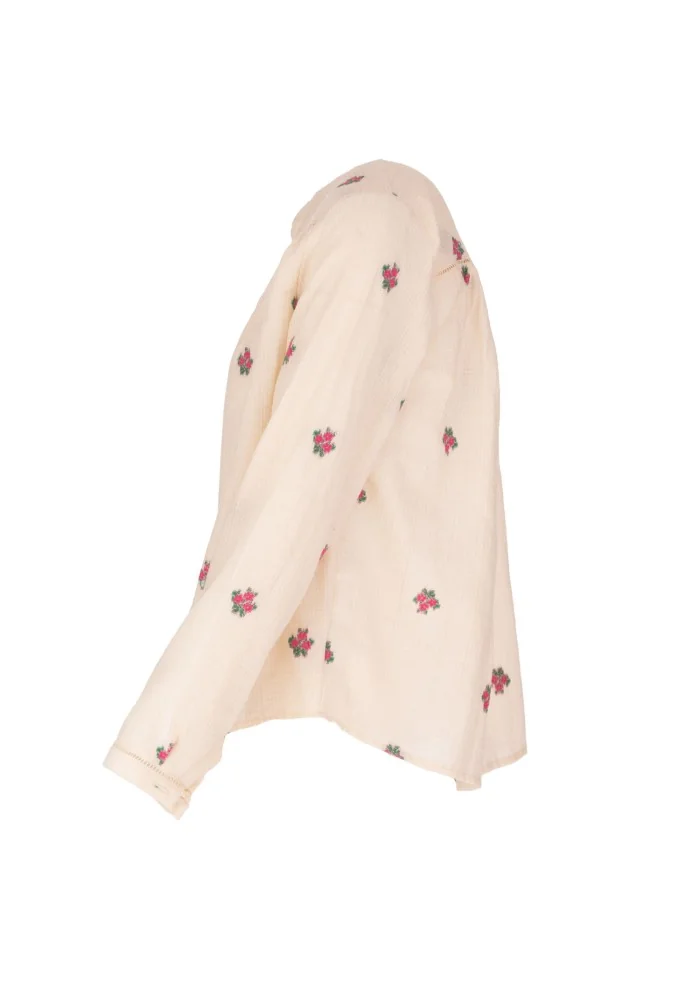 LOUIZON | CAMICIA FIORELLINI BEIGE