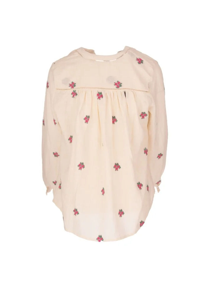 LOUIZON | CAMICIA FIORELLINI BEIGE