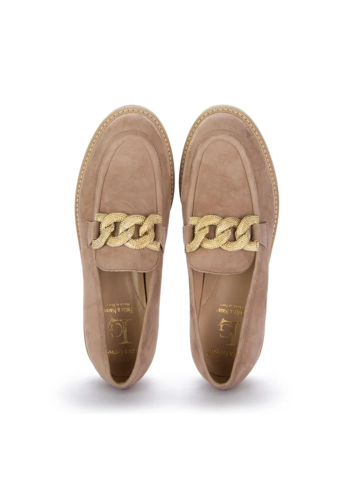 LUCA GROSSI | MOCASSINI CAMOSCIO NEW BISCUIT BEIGE
