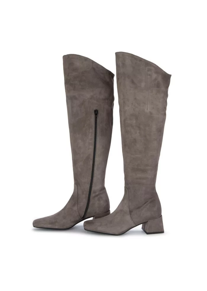 MA+DE 94 | STIVALI ALTI CAMOSCIO TAUPE