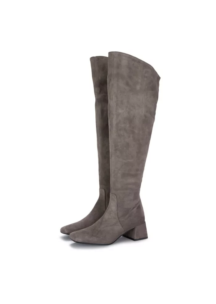 MA+DE 94 | STIVALI ALTI CAMOSCIO TAUPE