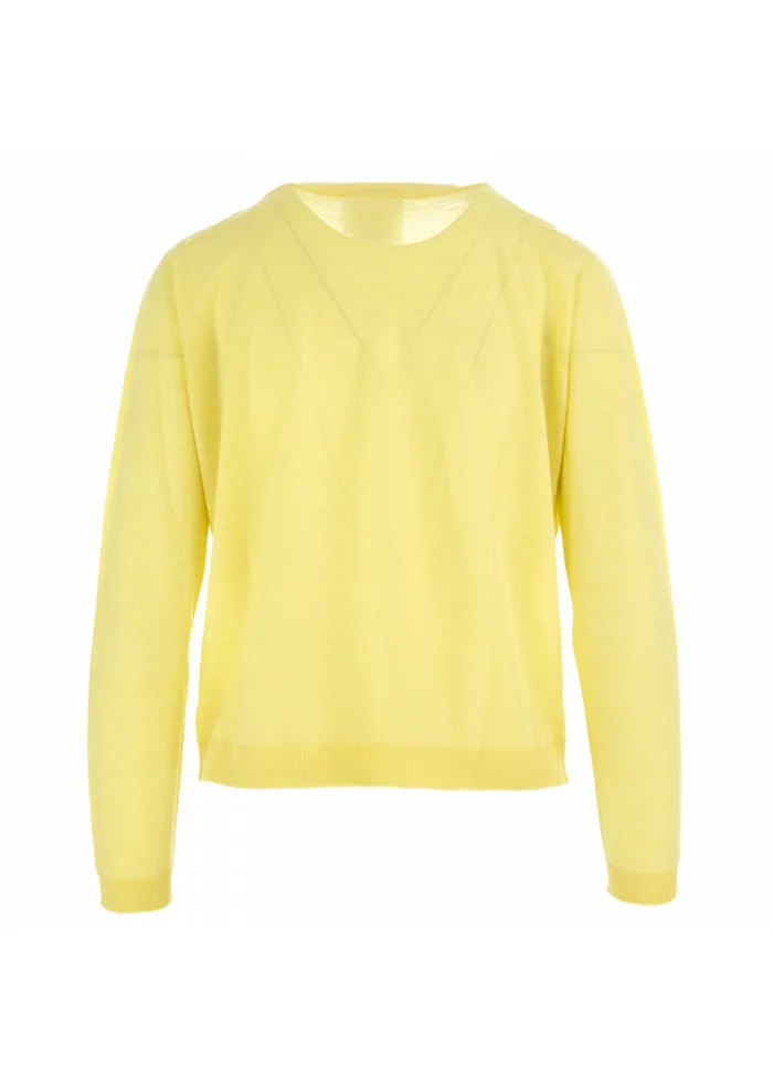 MAGLIA DONNA SEMICOUTURE | GIALLO CHIARO