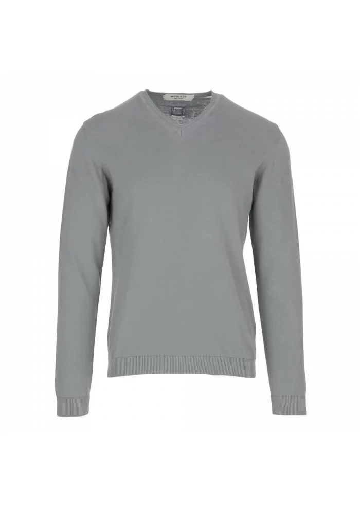 MAGLIONCINO UOMO WOOL & CO | WO 0758 GRIGIO