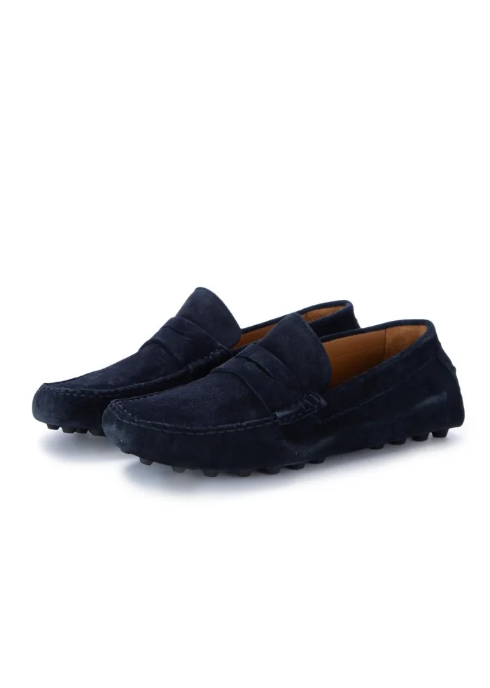 MANOVIA 52 | MOCASSINI CAMOSCIO HASH BLU SCURO